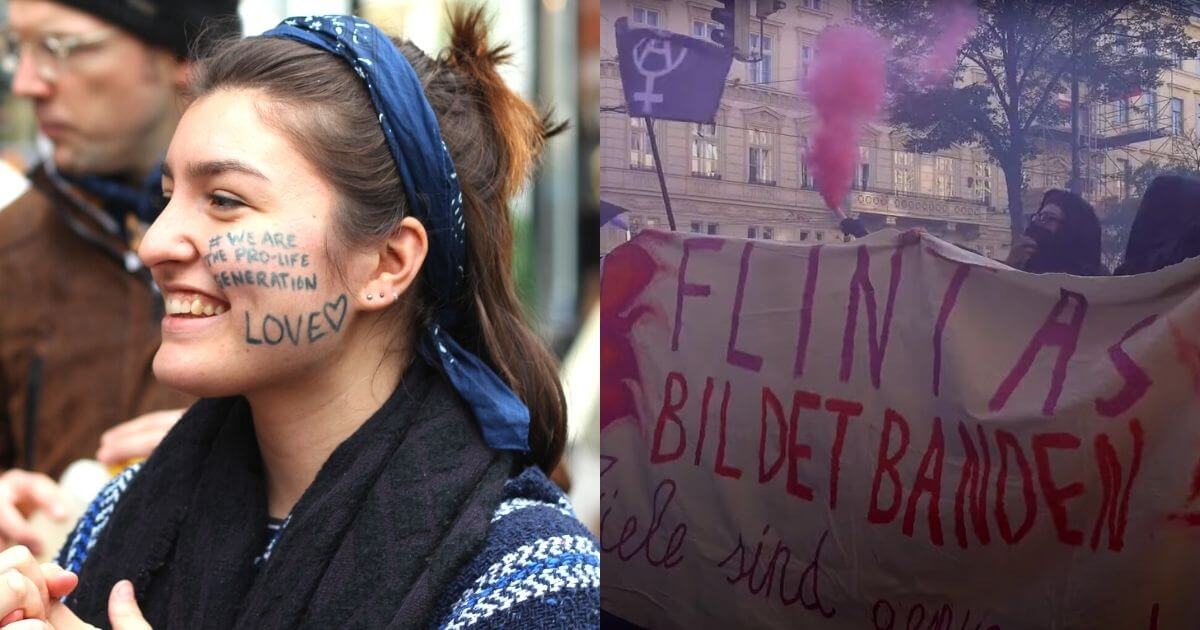 Austria Thousands of peaceful pro-lifers march through Vienna as aggressive protesters kept back police